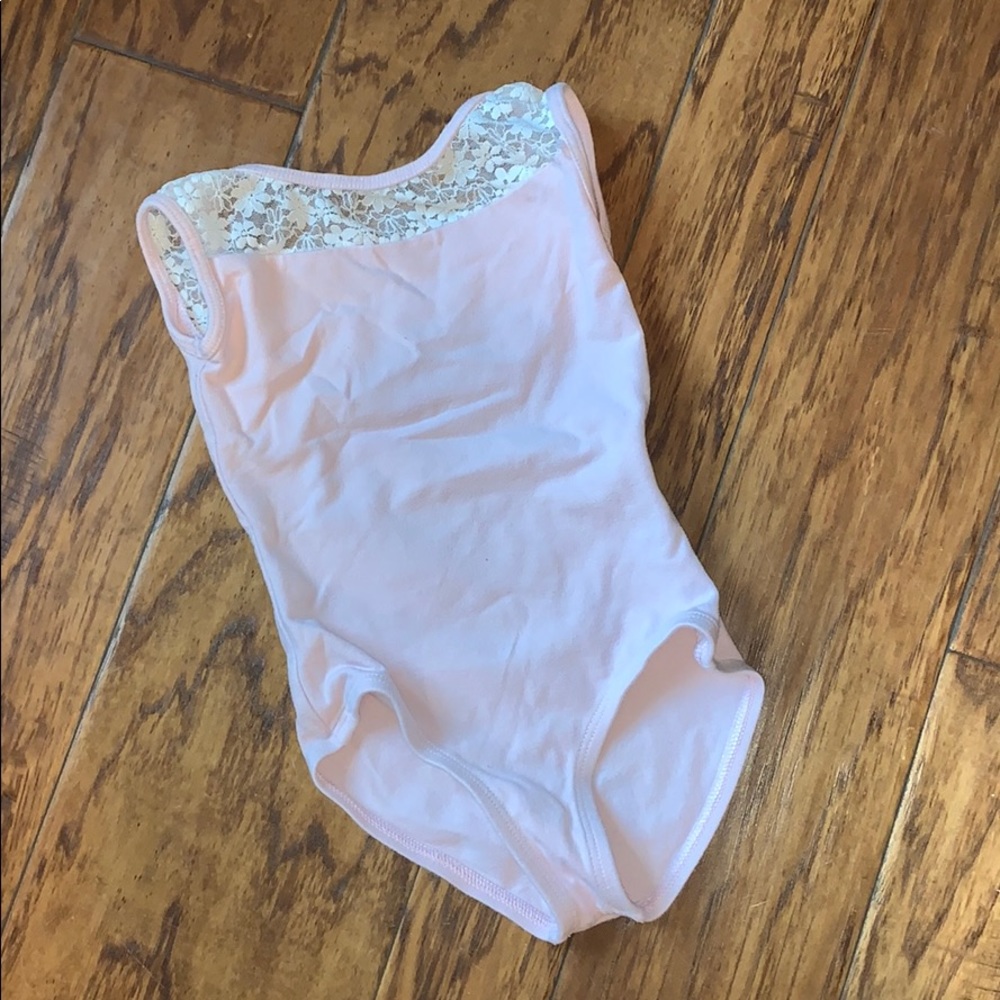 Baltogs Lace Trimmed Dance Leotard